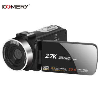 KOMERY全新2.7K高清數碼攝像機3000萬(wàn)像素家用旅行婚慶會(huì )議記錄照相機直播錄像攝錄	